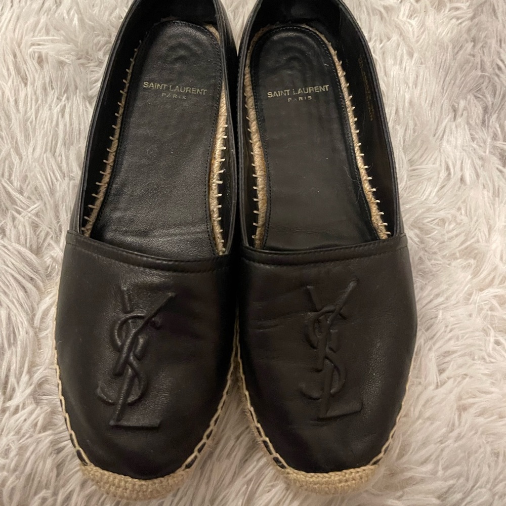 YSL Leather Espadrilles